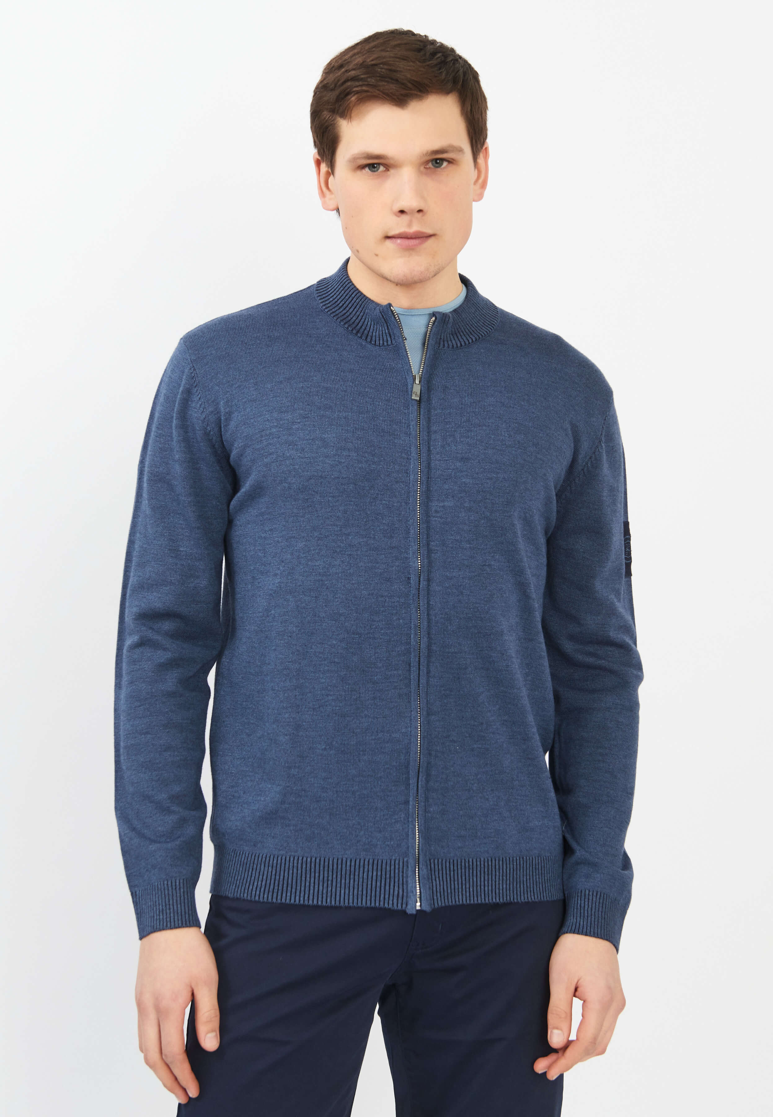 картинка Бомбер-жакет 035375 синий от магазина МаХималист