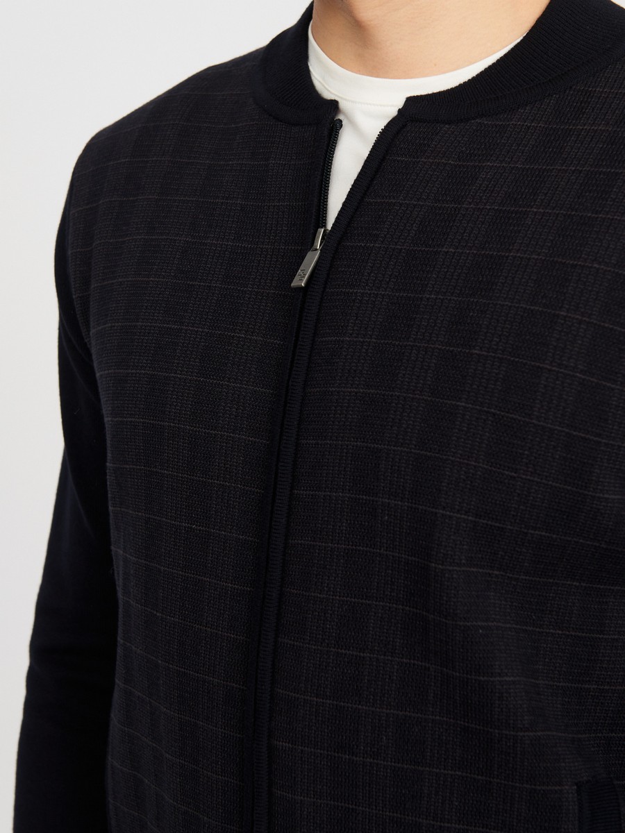 картинка Бомбер-жакет 035322 т.син.,серый от магазина МаХималист