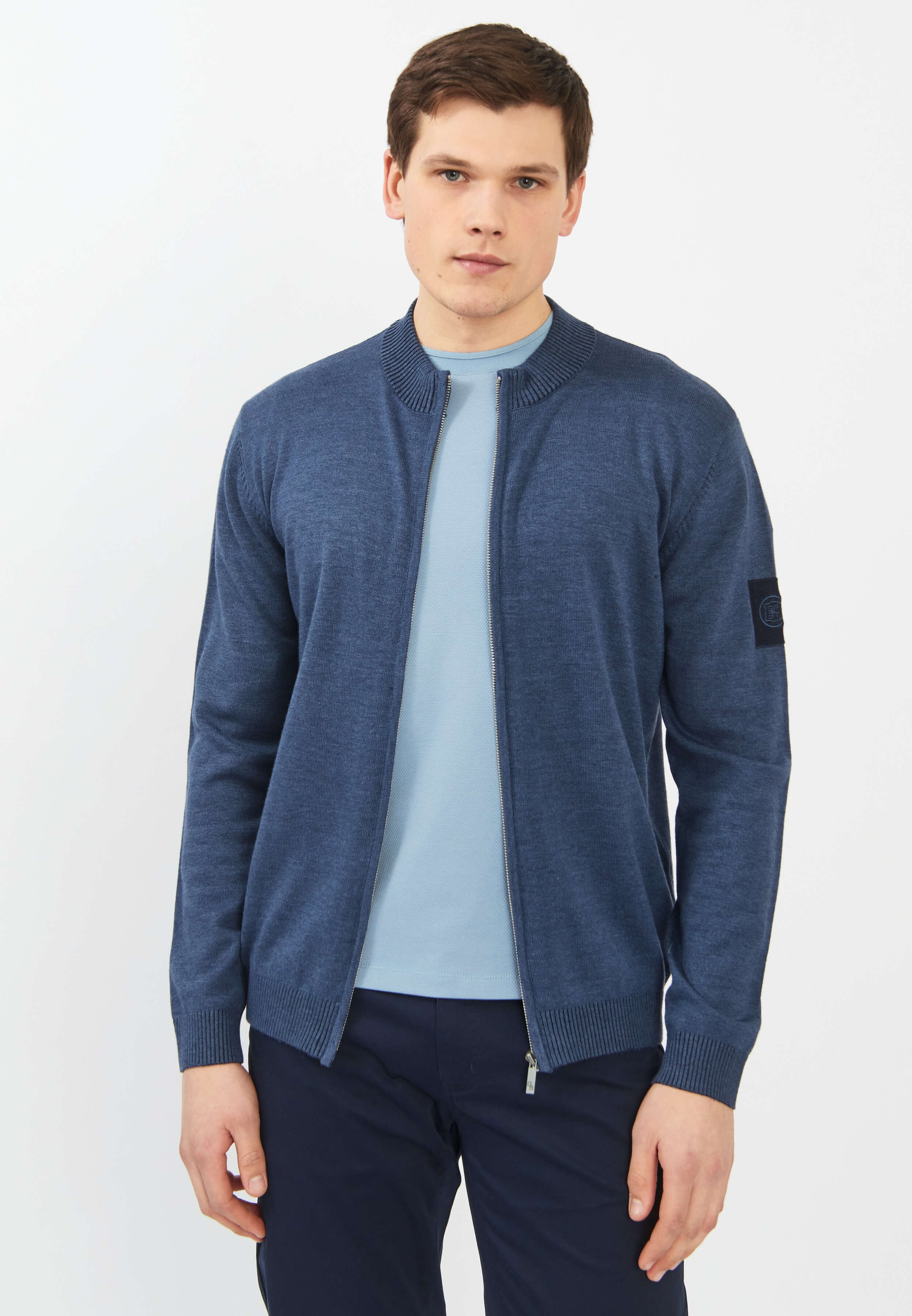 картинка Бомбер-жакет 035375 синий от магазина МаХималист