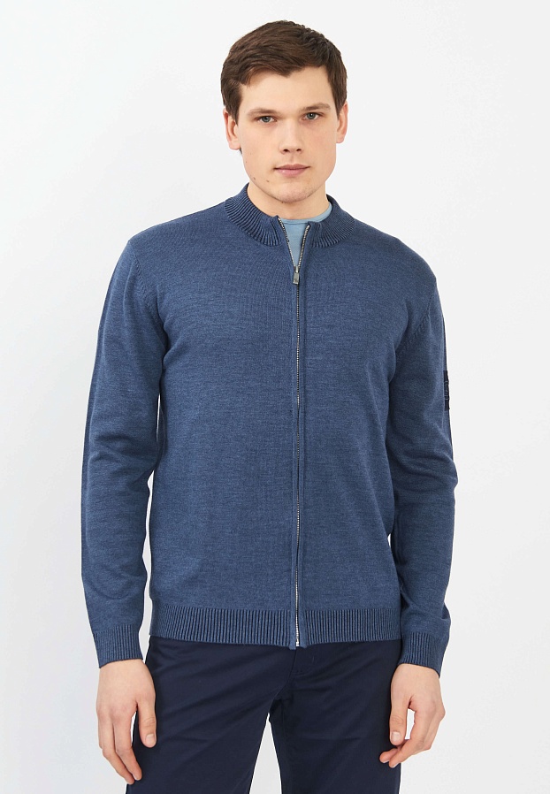 картинка Бомбер-жакет 035375 синий от магазина МаХималист