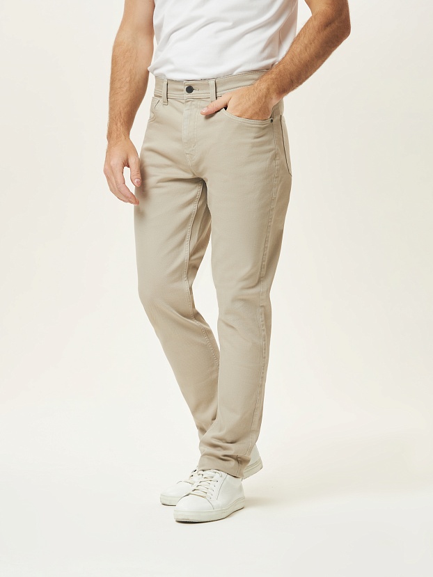 картинка Джинсы S-MJT088-11 бежевый от магазина МаХималист