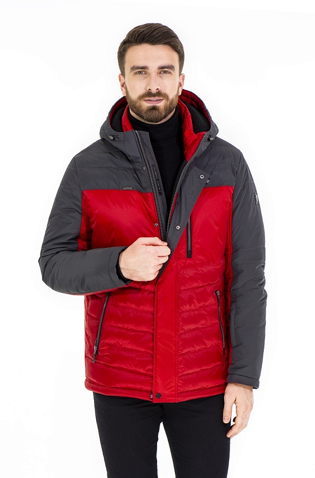 картинка Куртка М0885 красный/серый от магазина МаХималист