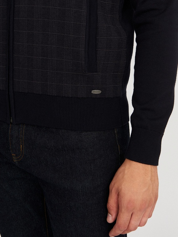 картинка Бомбер-жакет 035322 т.син.,серый от магазина МаХималист