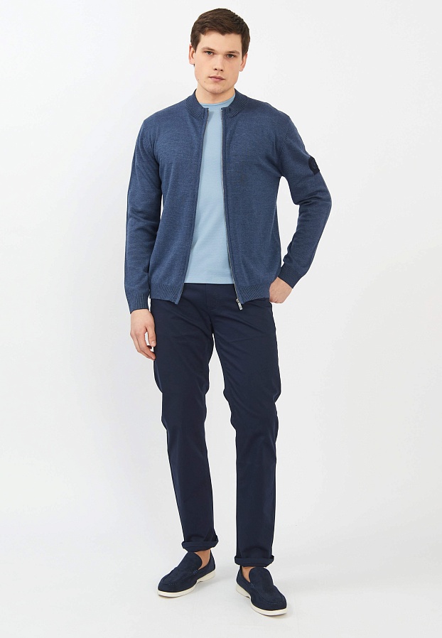 картинка Бомбер-жакет 035375 синий от магазина МаХималист